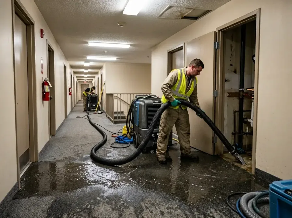 multi-unit-apartment-hallway-f-005 — frequently asked questions, Emergency Burst Pipe Water Extraction & Removal in Eastover…